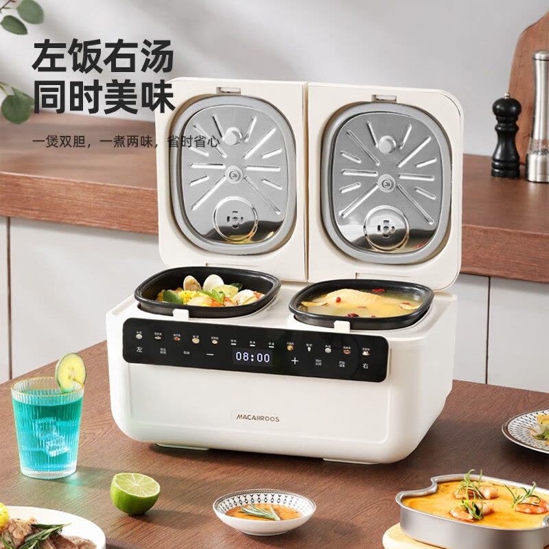 迈卡罗(MACAIIROOS)MC-FB22A双胆电饭煲电饭锅不粘内胆煲仔饭功能家用智能迷你电饭煲图片