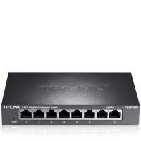 TP-LINK TL-SG1008D 8口千兆交换机 钢壳高速1000M网络监控交换机