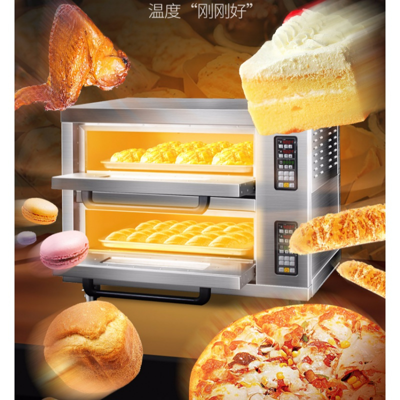 烤箱商用大容量电热烘焙设备蛋糕面包披萨炉大型烤炉全自动 5盘及以上