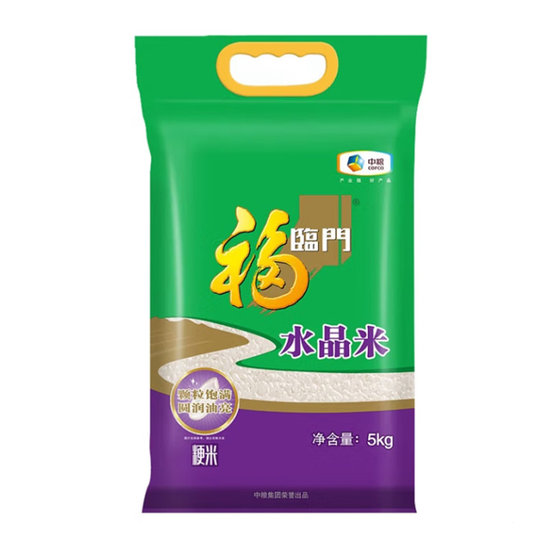 福临门 水晶米 粳米 10斤袋 颗粒饱满 圆润油亮