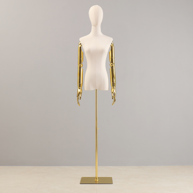 艺可恩服装店模特道具女装金手人体半身带头人台展示架全身婚纱模特