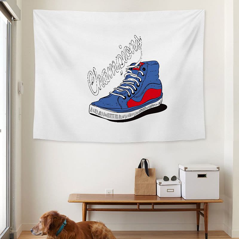 美帮汇床头布置背景布挂布拍照墙布挂毯房间宿舍布艺画装饰挂布图片