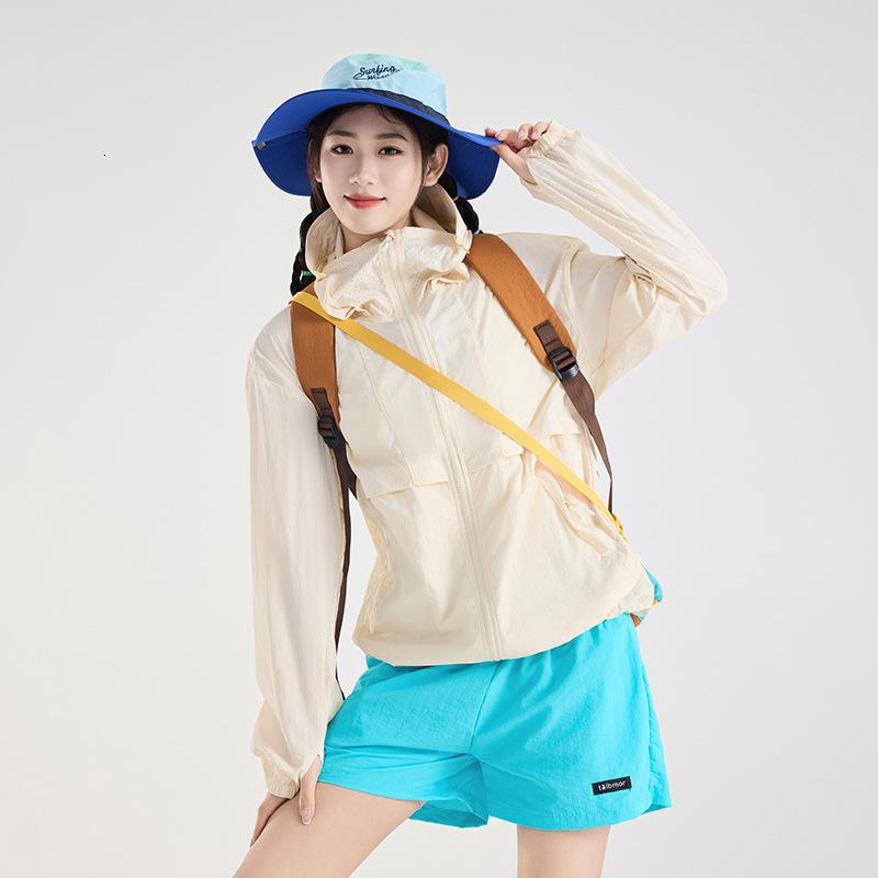 2026防晒衣女外穿夏季防紫外线UPF100防晒外套新款男女同款防晒服 男女同款-米杏色 3XL（建议体重200-220斤）