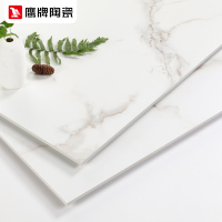 鹰牌客厅瓷砖地砖1200x600全抛釉地板砖卧室白釉瓷砖墙砖鱼肚金