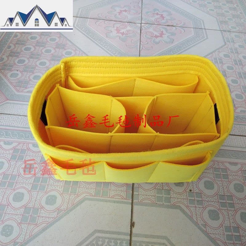 定做毛毡包中包收纳包整理包内胆包内包 整理袋大号化妆包收纳 三维工匠图片