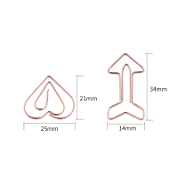 得力0057异形回形针(玫瑰金)(12枚/盒)(单位:盒)
