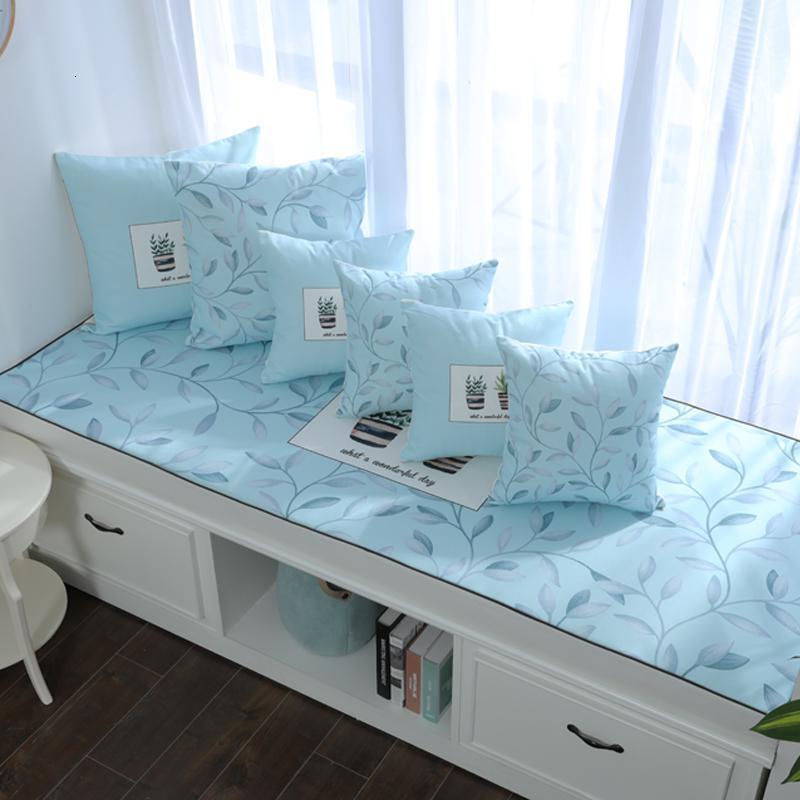 BONJEAN高密度海绵北欧飘窗垫窗台垫定做印花风沙发垫阳台榻榻米垫 春之时节5cm飘窗垫