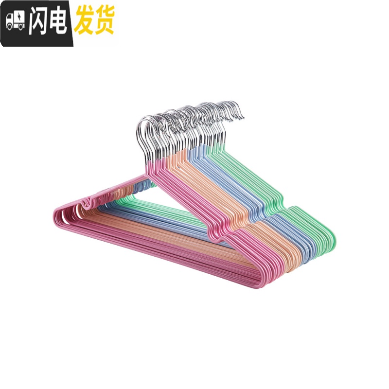 三维工匠干湿两用衣架10个装大号晾衣架家用防滑衣架衣服撑子挂衣架高清大图