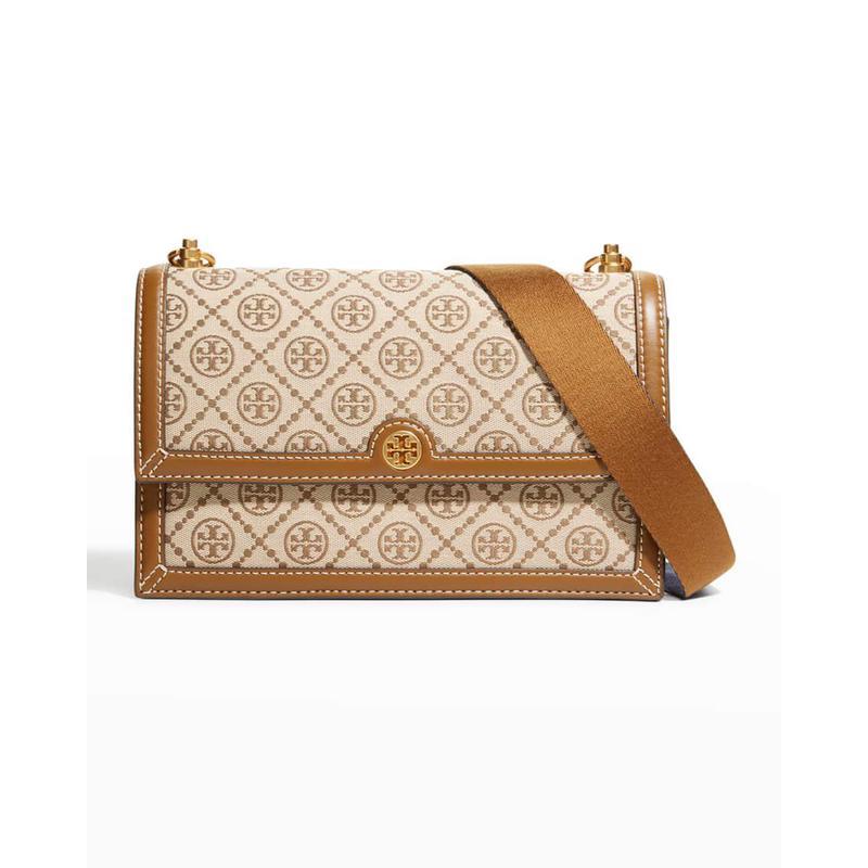 汤丽柏琦tory burch女士手提包t monogram系列商务时尚 女士提花单肩