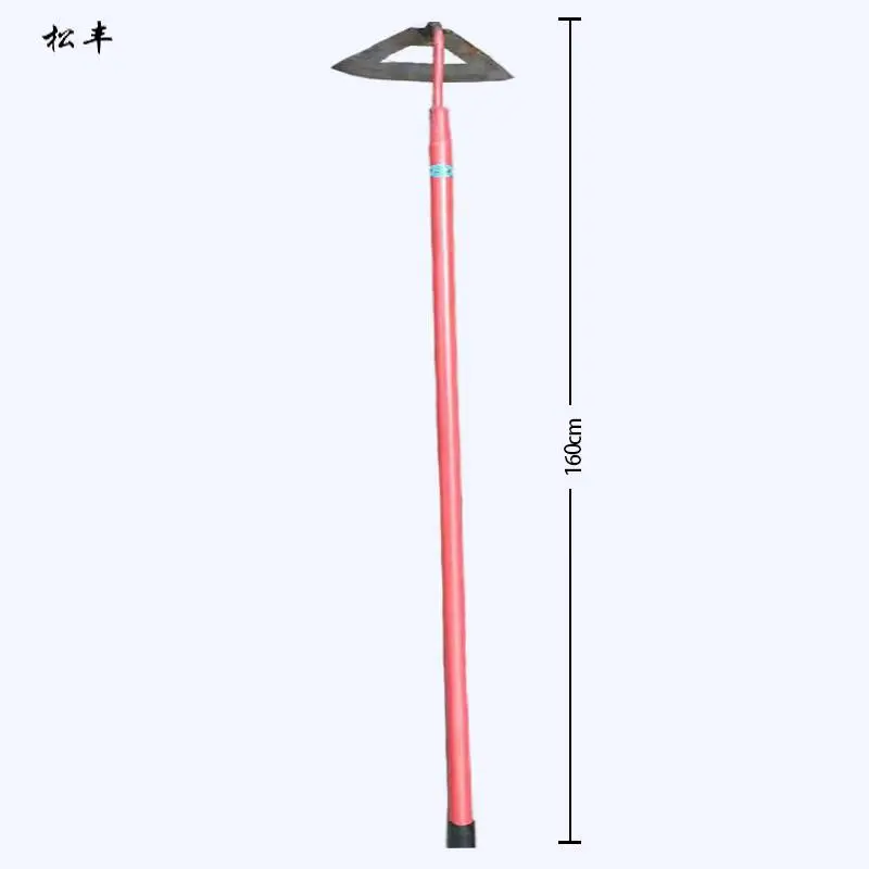 松丰锰钢加厚农具家用多功能户外刨地松土除草锄头1570*210*100毫米把高清大图