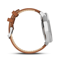 Garmin佳明vivomove HR光电心率监测智能时尚防水运动健身功能手表防水50m（经典版 古典褐 大号）