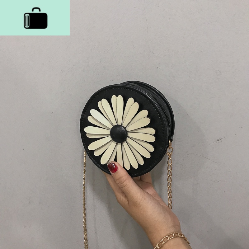 2020夏季新款韩版迷你零钱包链条单肩小包包潮洋气少女质感斜挎包NEW LAKE 黑色