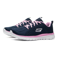 Skechers斯凯奇女鞋休闲鞋2018新款轻便简约纯色运动鞋12615