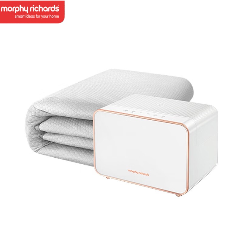 摩飞电器水暖毯电热毯恒温水暖床垫取暖垫水循环水热毯电褥子可调温定时加热除螨床垫MR2071 白色(1.8*2米)