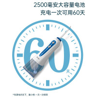 美的(Midea)智能无线冲牙器MC-BJ0102 蓝白色 水牙线 洗牙器 洁牙器 非电动牙刷小蓝鲸