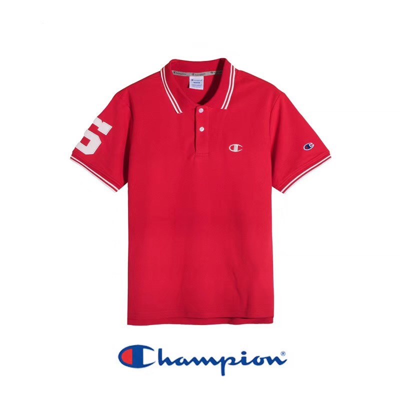 Champion冠军男士时尚休闲小C LOGO经典夏装港风潮短袖POLO衫