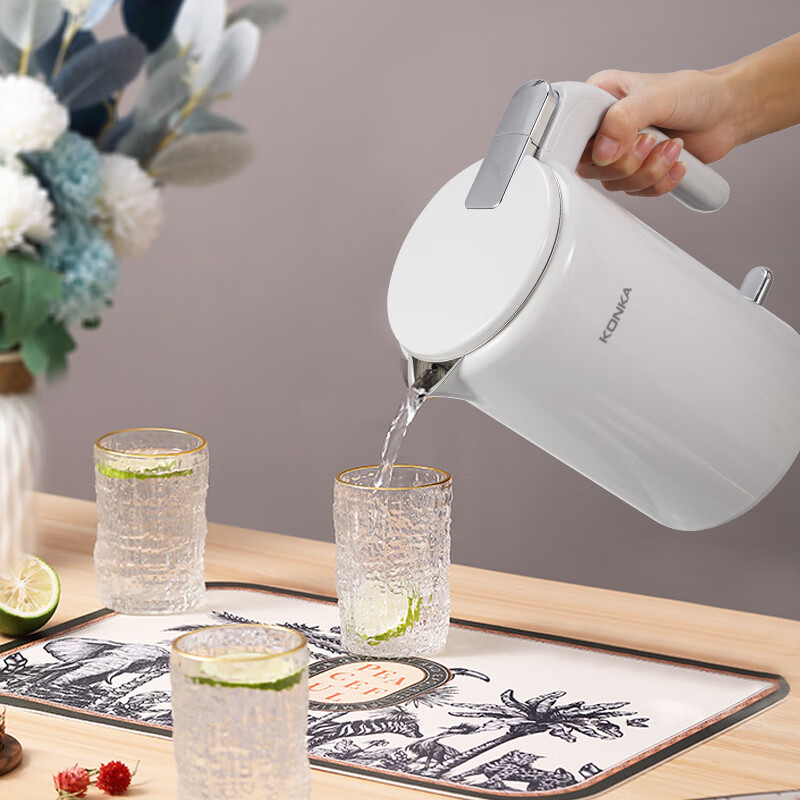 康佳电热水壶1.7L方便快捷米白色KDSH-1715-F-G高清大图