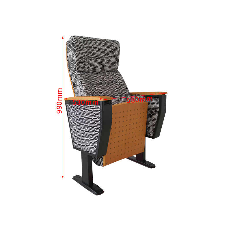 臻远 ZY-LTY-66 礼堂椅剧院椅会议室椅子灰色不带前写字板单人位高清大图