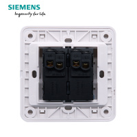 西门子(SIEMENS)开关插座 远景雅白系列二开单控带荧光5TA01151CC1
