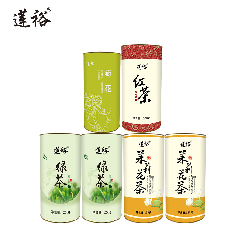 莲裕清凉茶叶礼盒三(可定制)1050克盒高清大图