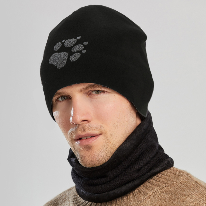 jackwolfskin狼爪帽男女秋冬款户外运动针织帽保暖护耳防风帽抓绒帽