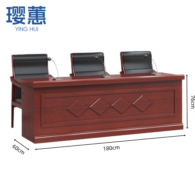 璎蕙 办公桌一桌三椅套