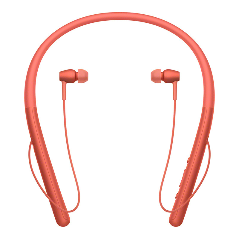 SONY/索尼WI-H700无线蓝牙耳机 颈挂式 Hi-Res立体声降噪耳机 手机音乐游戏耳机 暮光红