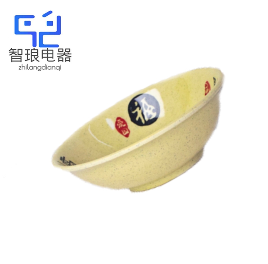 万允 密胺中式螺纹面碗7寸反口碗/个(7寸反口碗)高清大图