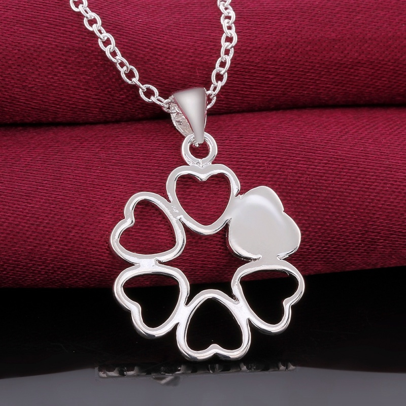 N648 Women Silver Necklace 镀925纯银女项链日韩版锁骨链潮人送女朋友七夕情人节礼物