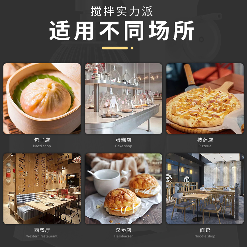 东贝 绞肉机家用搅拌机多功能料理机辅食机大功率碎肉机电动不锈钢搅肉机切菜蒜蓉机和面机 搅拌机HL-B10