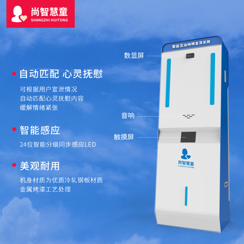 尚智慧童SZHT-NH01智能呐喊情绪宣泄系统心理减压放松宣泄一体机教具高清大图