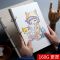 加厚素描本可封面学生速写本8k手绘专用画本彩铅画纸16k素描纸 【活页】素描本80张8k