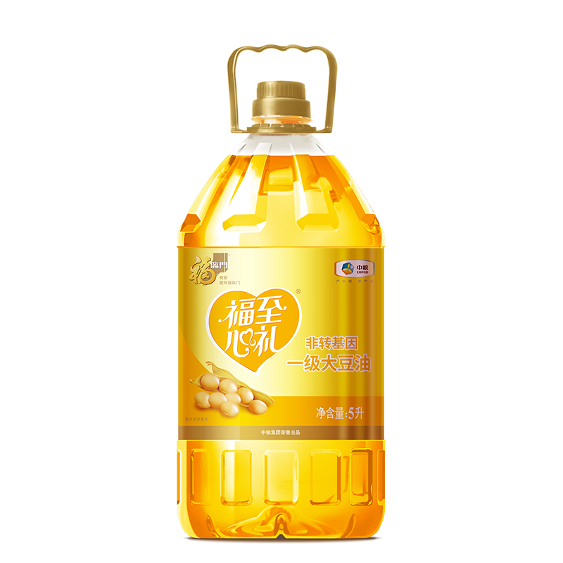 福临门 福至心礼非转基因一级大豆油5LHC