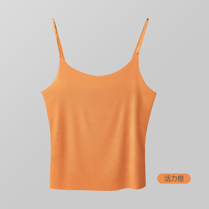 猫人女士吊带衫短款内穿薄款冰丝夏季60支莫代尔无痕抑菌可爱女打底衫图片