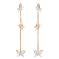SWAROVSKI LILIA镀玫瑰金色穿孔耳环
