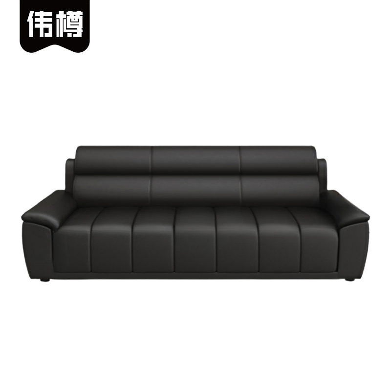 伟樽办公沙发三人位202*81*87cm张高清大图