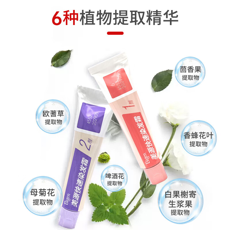 美源快速染发霜-7号自然黑棕色40g*2高清大图