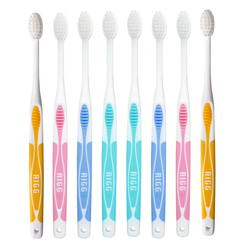 惠百施健齿良策软毛牙刷清洁牙缝清新口腔柔软护龈8支装 家用家庭装