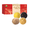 禾煜 南北干货礼盒 菌菇特产 五谷杂粮礼盒 大礼包四时吉祥-杂粮礼盒内含玉米糁黑米麦仁黄豆 1.35kg