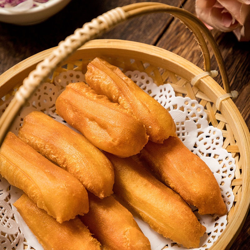 香酥油条半成品油炸速冻手工方便速食营养早餐500g 1斤小胖子[1斤*1袋