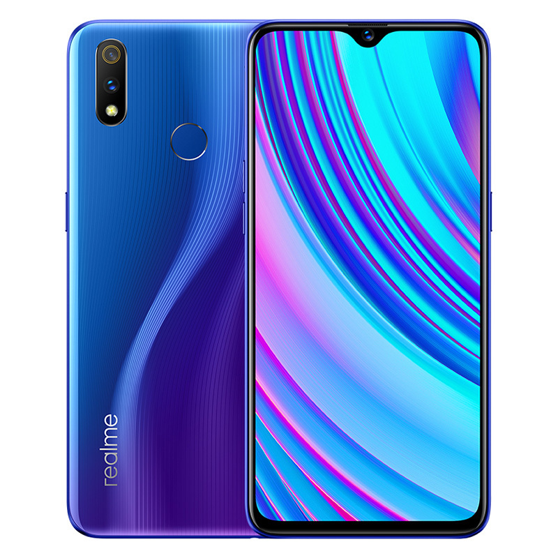 realme X青春版 骁龙710 4045mAh大电池 VOOC 闪充 3.0 4GB+64GB氮气蓝 全网通双卡双待 正品智能手机