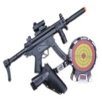儿童激光打靶玩具语音报分环数激光射击靶来福 典雅黑冲锋豪华版