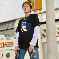 Pepsi/百事 男女同款休闲时尚潮流宽松短款T恤 BST-2120