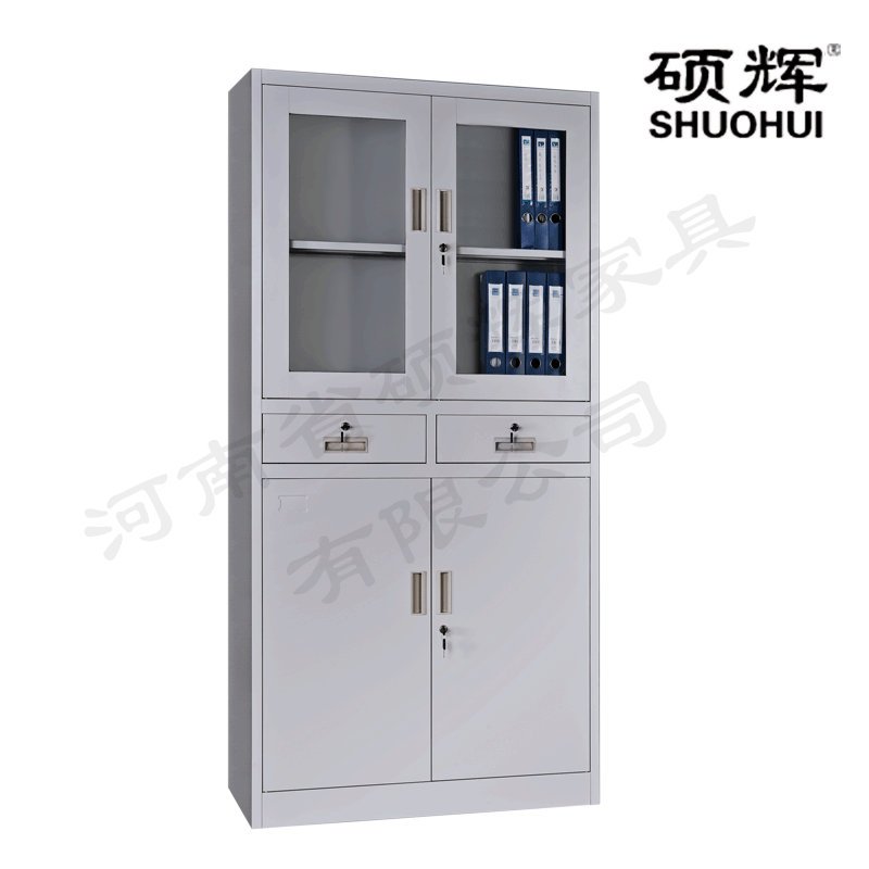 [硕辉]中二斗器械柜(玻璃门) 文件柜 储物柜 H1850*W900*D400