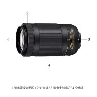 尼康(Nikon) AF-P DX 70-300mm f/4.5-6.3GEDVR 尼康卡口 58mm口径 远摄变焦镜头