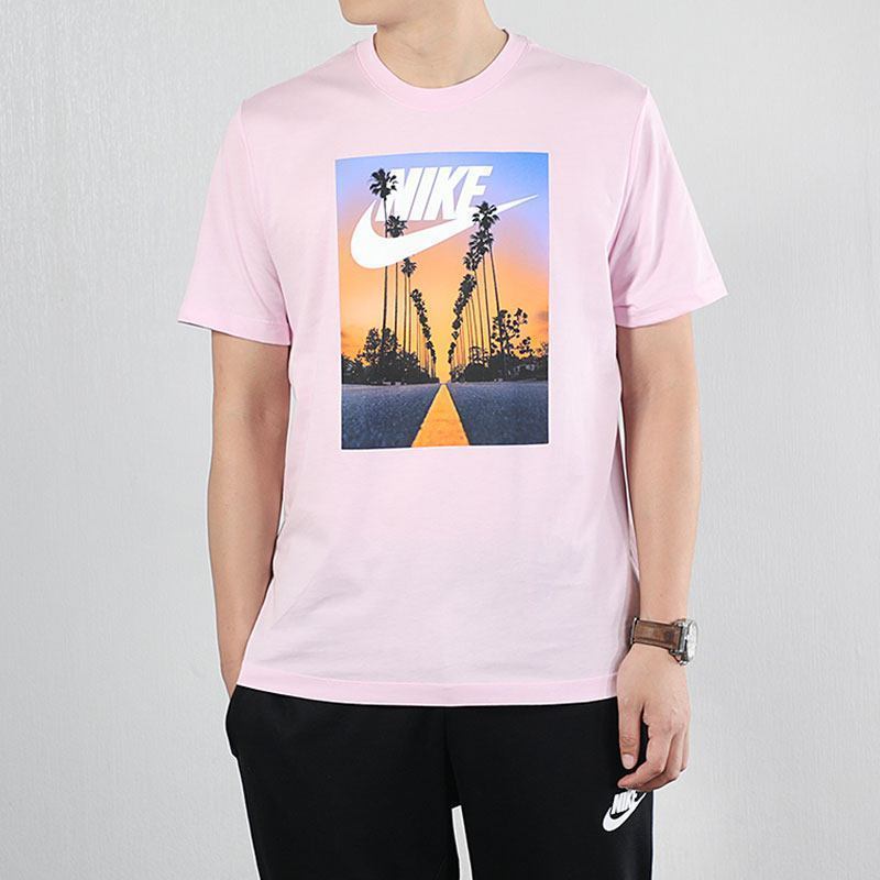 耐克(NIKE)2019年夏季 男子圆领短袖 M NSW TEE SUNSET PALM BQ0716-663