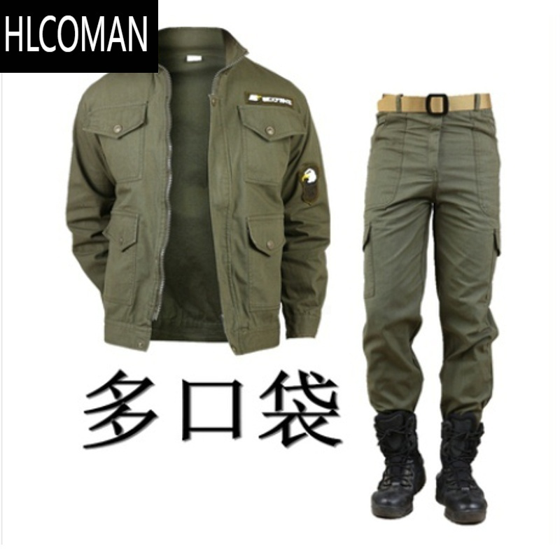 HLCOMAN工作服套装男劳p服夏季防烫耐磨迷彩服电焊工地干活衣服工装