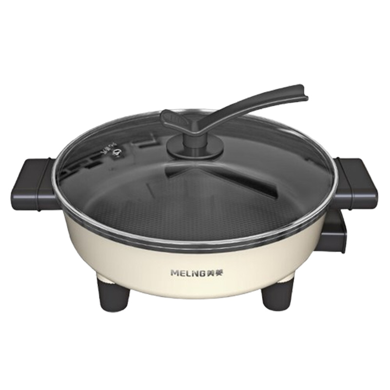 美菱电火锅5L煎炒焖煮多功能大火力电煮锅MT-W5120Y