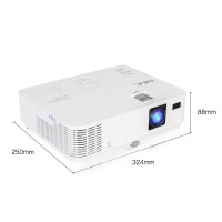 [套餐]日本电气(NEC)NP-V333W+[100英寸16:10电动幕布+上门安装]DLP商务教育办公便携投影机教学