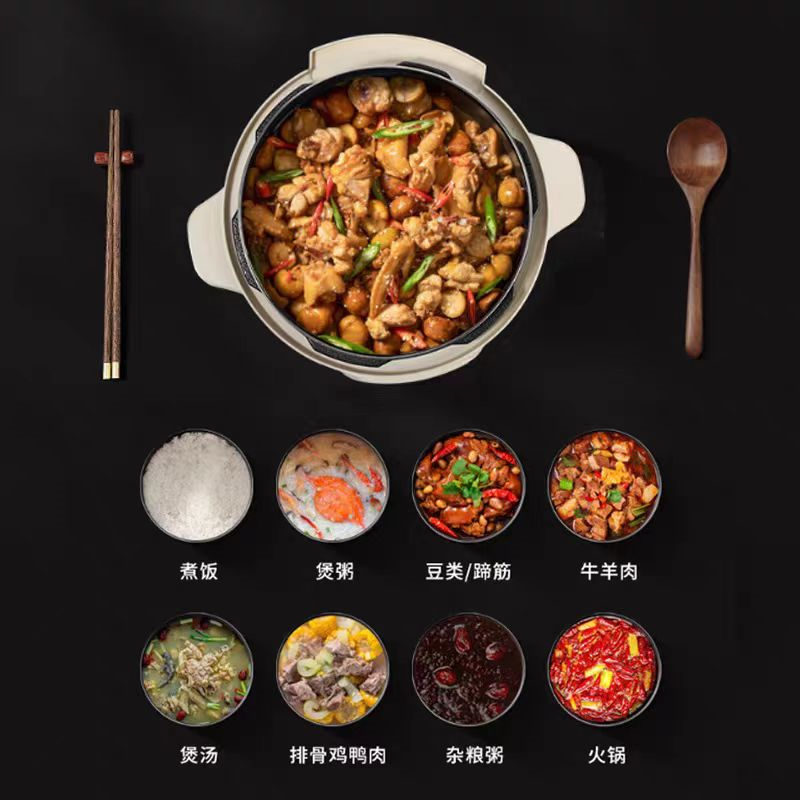 小画仙LYLG-5036E电压力锅 电高压锅家用大容量多功能定时预约高压电饭煲5L大容量高清大图